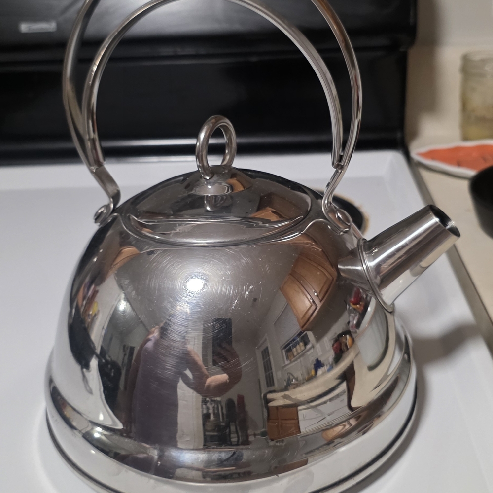 Classic Silver Tea Kettle